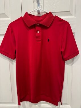 Ralph Lauren Red Polo with Navy Pony